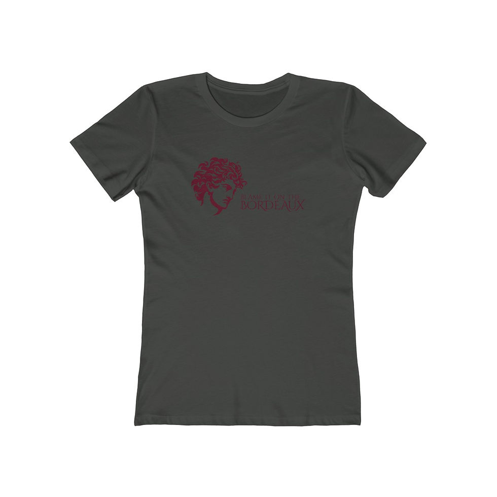 Thumbnail: Women's Grapes & Wine Series Tee: Bordeaux