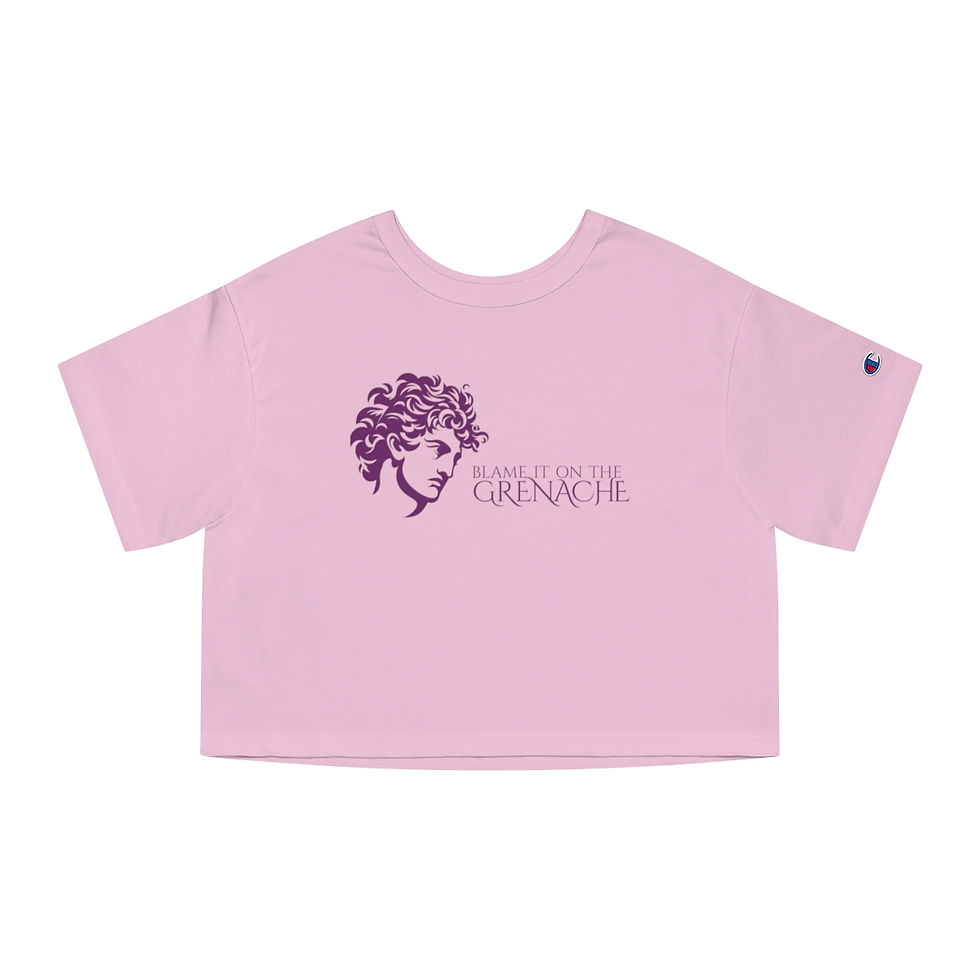 Thumbnail: Women's Grapes & Wines Series Cropped Tee: Grenache