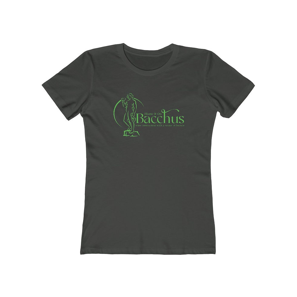 Thumbnail: Women's Blame It On Bacchus™ Statue Logo Tee - Green