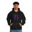 Thumbnail: Unisex Blame It On Bacchus™ Superhero Logo Hoodie - Purple