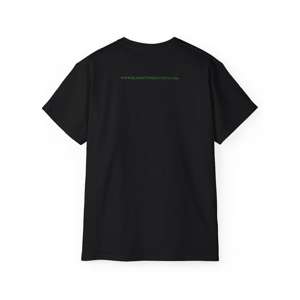 Thumbnail: Unisex Blame It On Bacchus™ Statue Logo Tee - Green