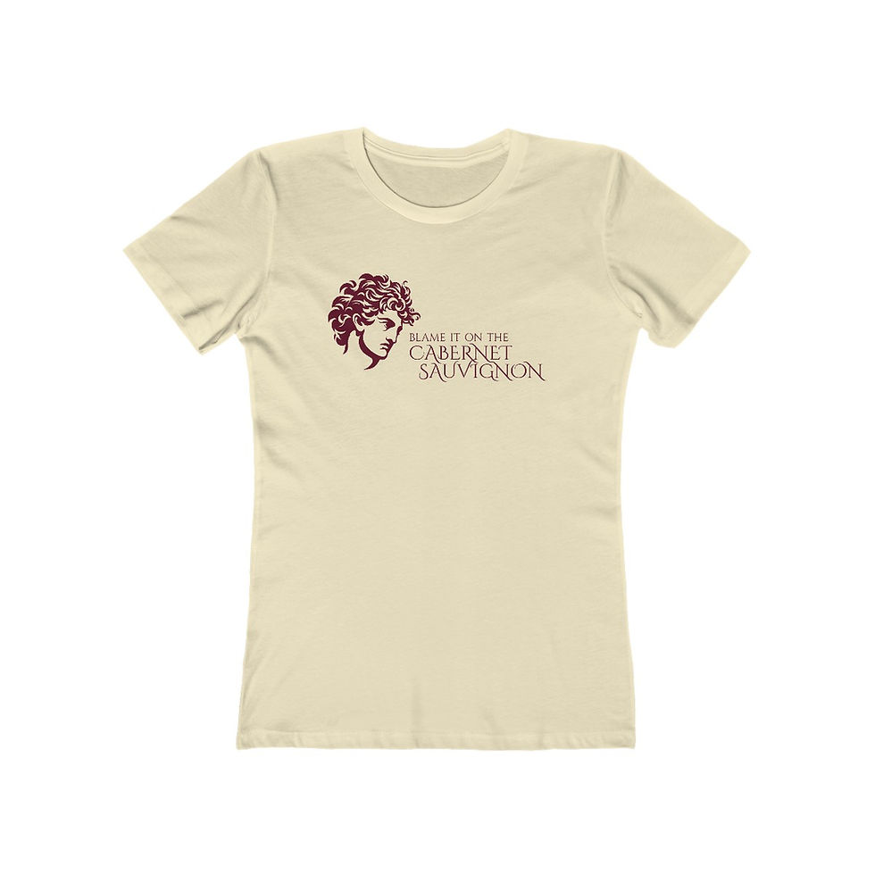 Thumbnail: Women's Grapes & Wine Series Tee: Cabernet Sauvignon