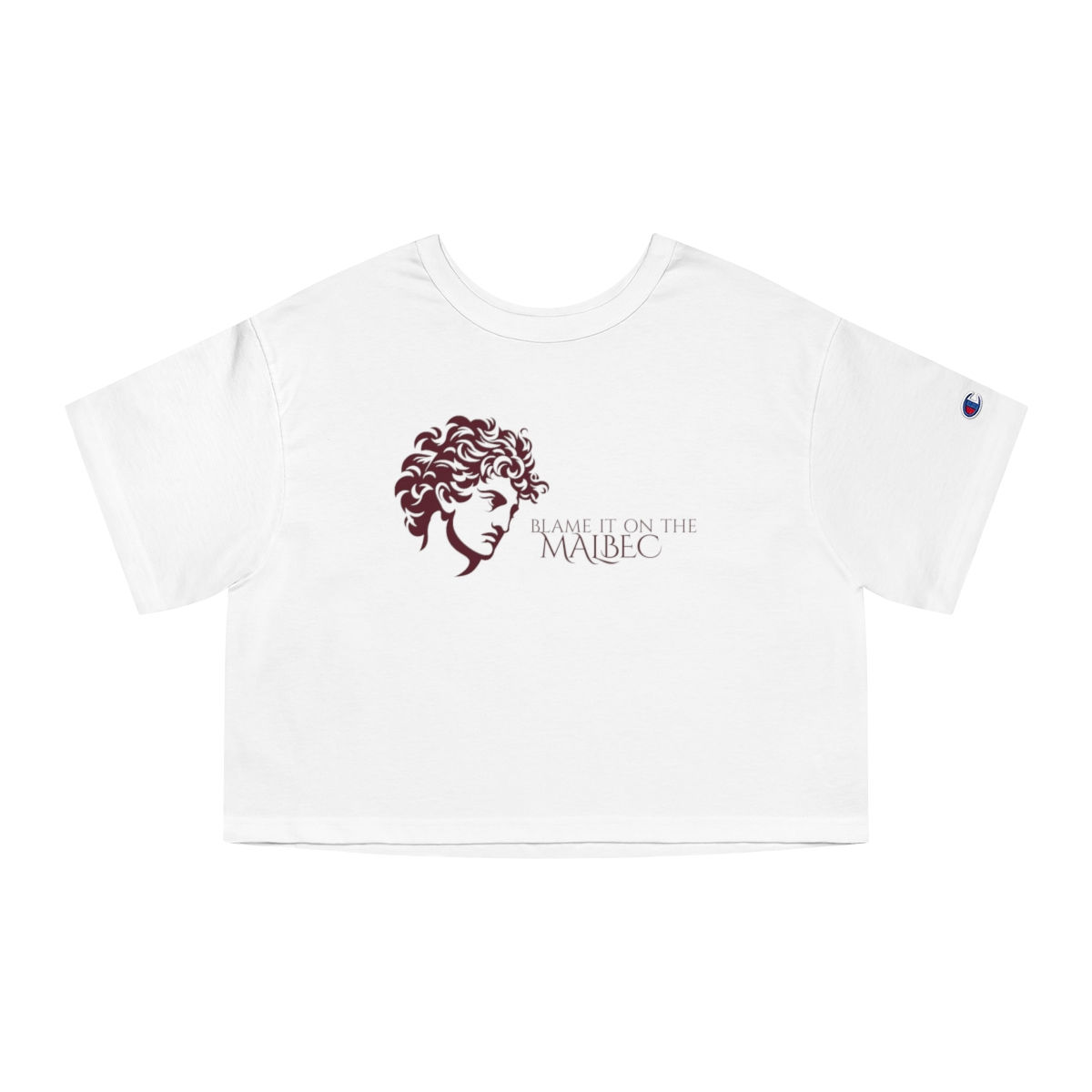 Women's Grapes & Wines Series Cropped Tee: Malbec