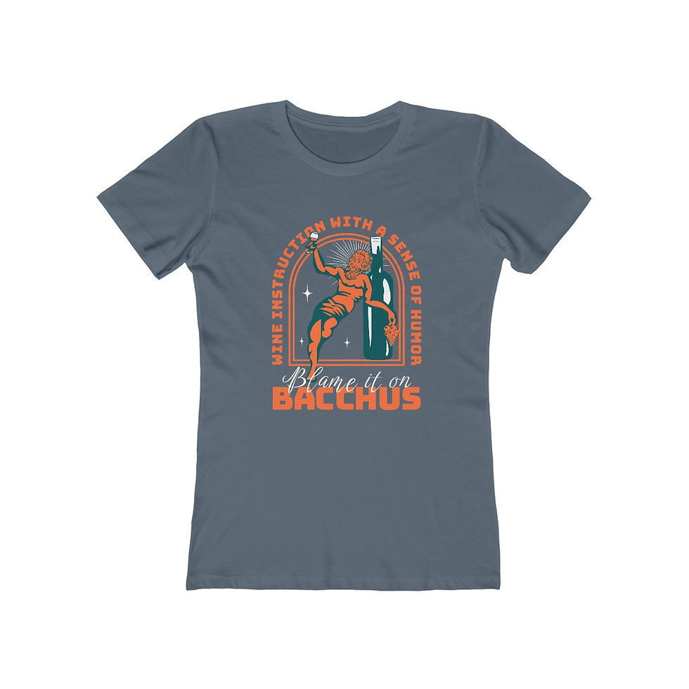Thumbnail: Women's Blame It On Bacchus™ Fun Logo Tee