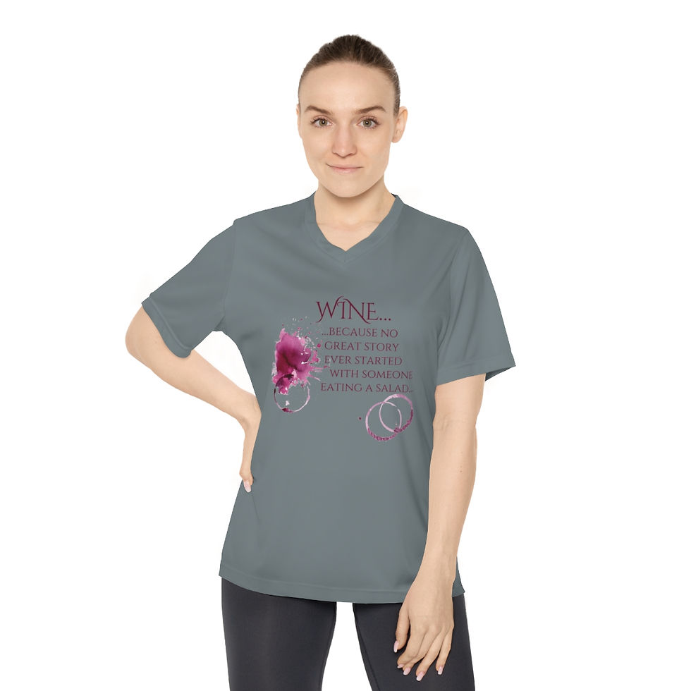 Thumbnail: Women's Quote Series V-Neck Tee: Salad