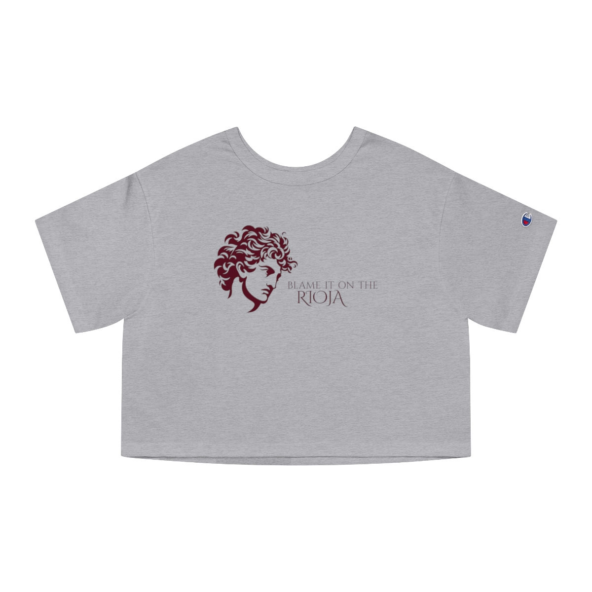Women's Grapes & Wines Series Cropped Tee: Rioja