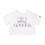 Thumbnail: Women's Wine Goddess Cropped Tee - Purple