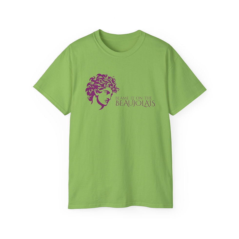 Thumbnail: Unisex Grapes & Wine Series Tee: Beaujolais