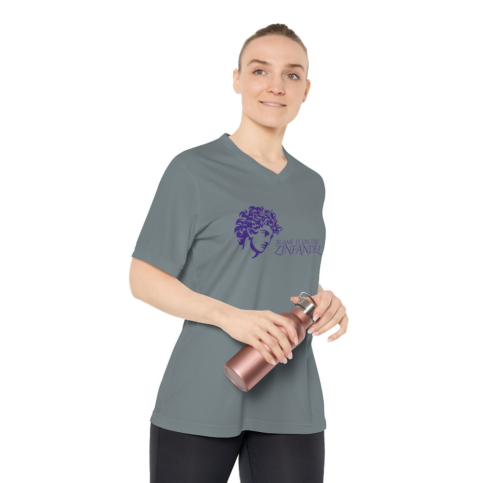 Thumbnail: Women's Grapes & Wine Series V-Neck Tee: Zinfandel
