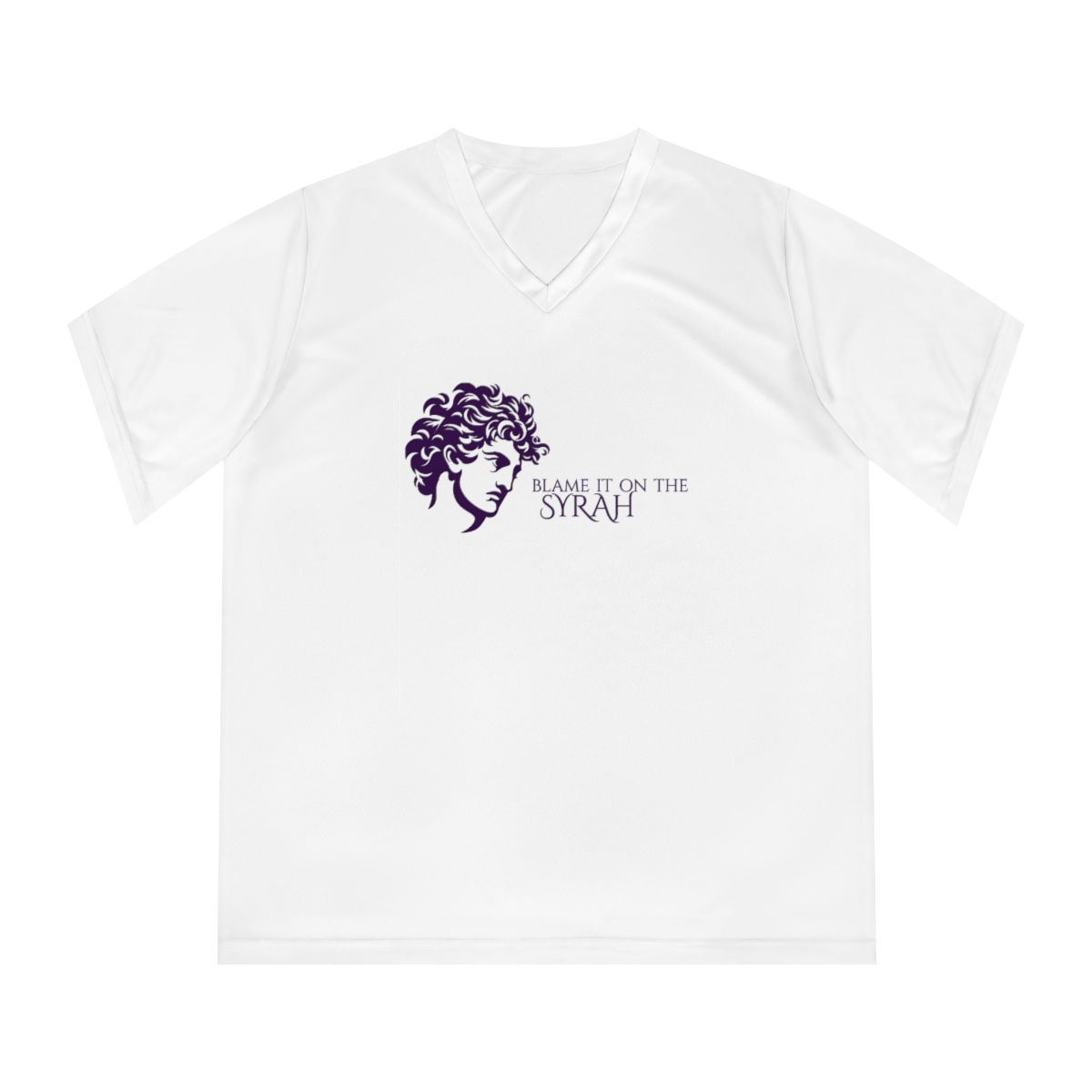 Women's Grapes & Wine Series V-Neck Tee: Syrah