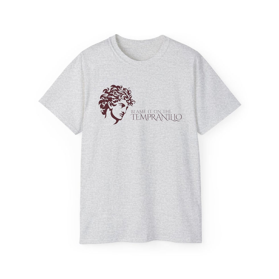 Thumbnail: Unisex Grapes & Wine Series Tee: Tempranillo