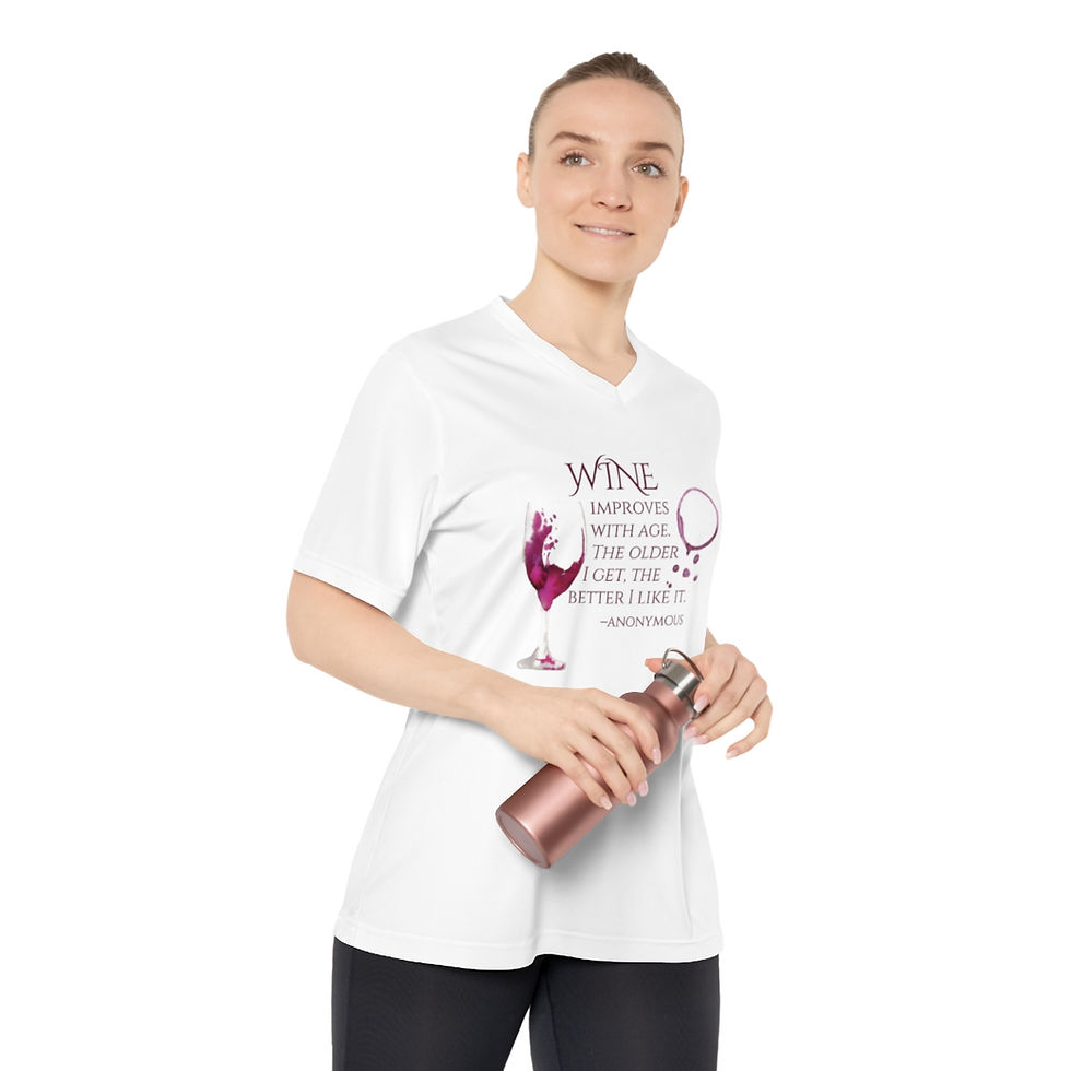 Thumbnail: Women's Quote Series V-Neck Tee: Improves with Age