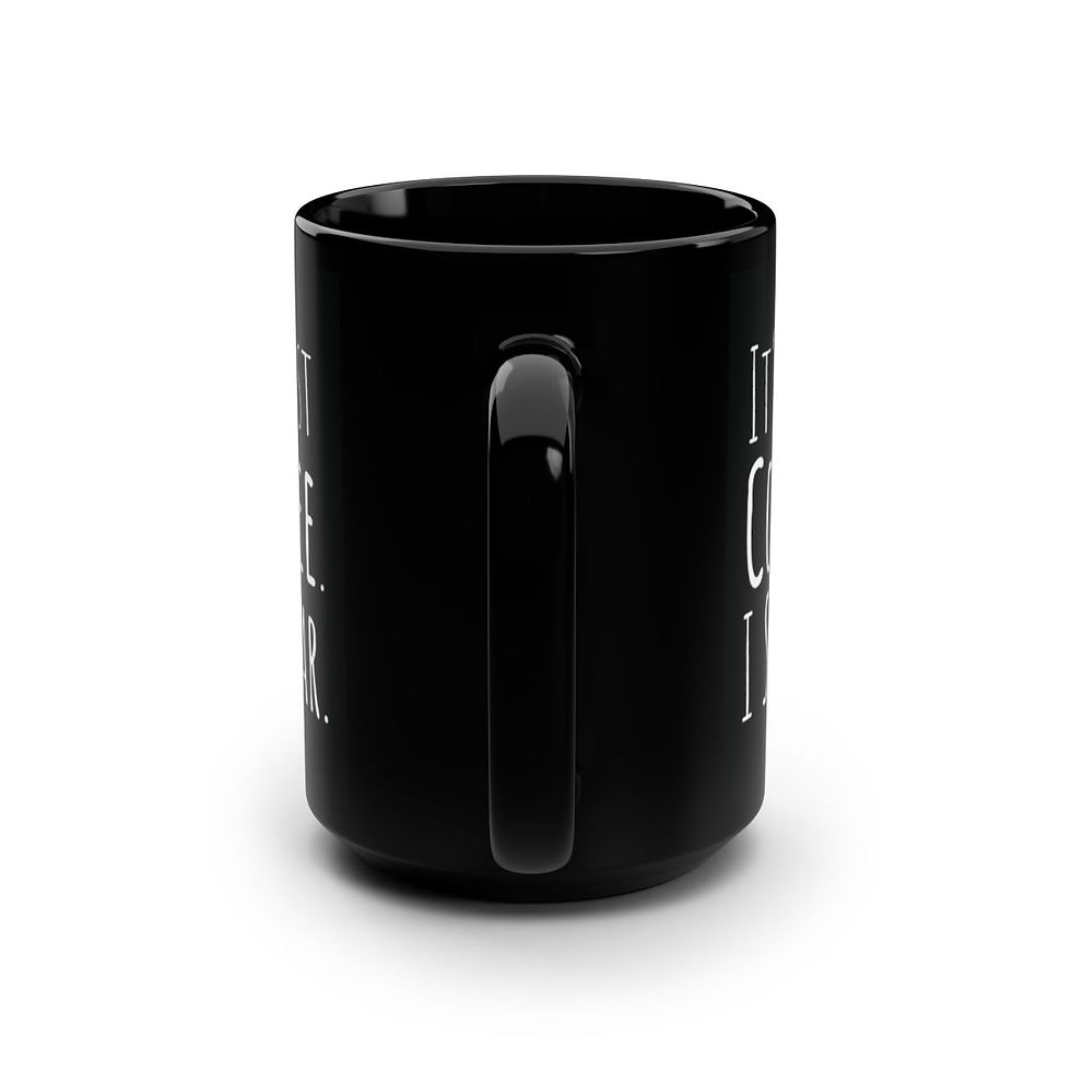 Thumbnail: Black Coffee Mug, 15oz