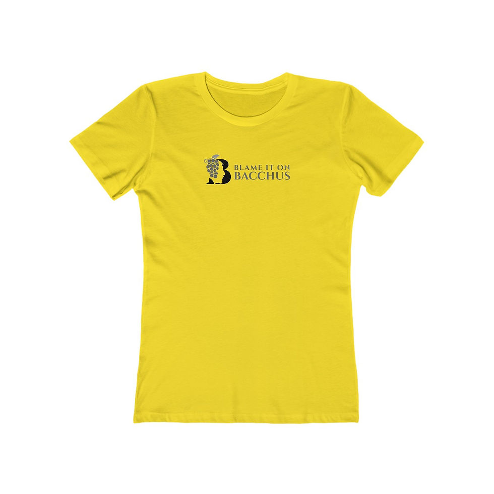 Thumbnail: Women's Blame It On Bacchus™ Logo Tee - Black