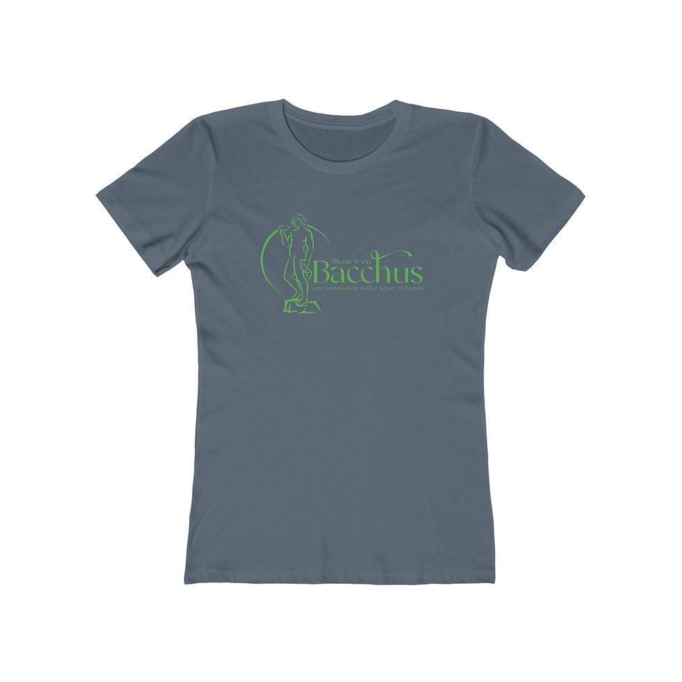 Thumbnail: Women's Blame It On Bacchus™ Statue Logo Tee - Green