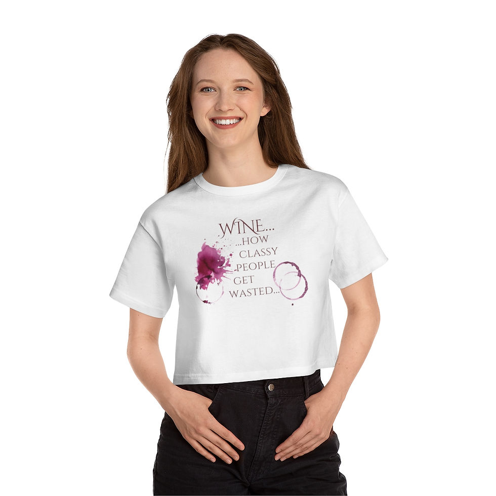 Thumbnail: Women's Quote Series Cropped Tee: Wasted