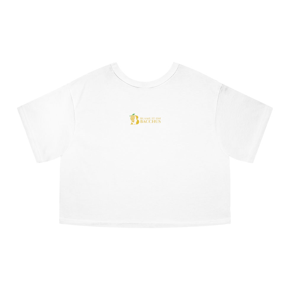 Thumbnail: Women's Grapes & Wines Series Cropped Tee: Chardonnay