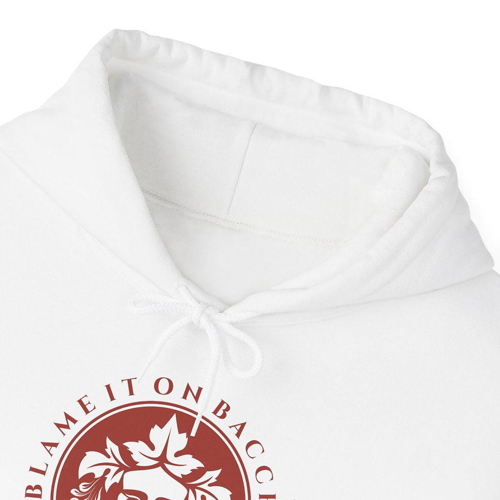 Thumbnail: Unisex Blame It On Bacchus™ Stamp Logo Hoodie