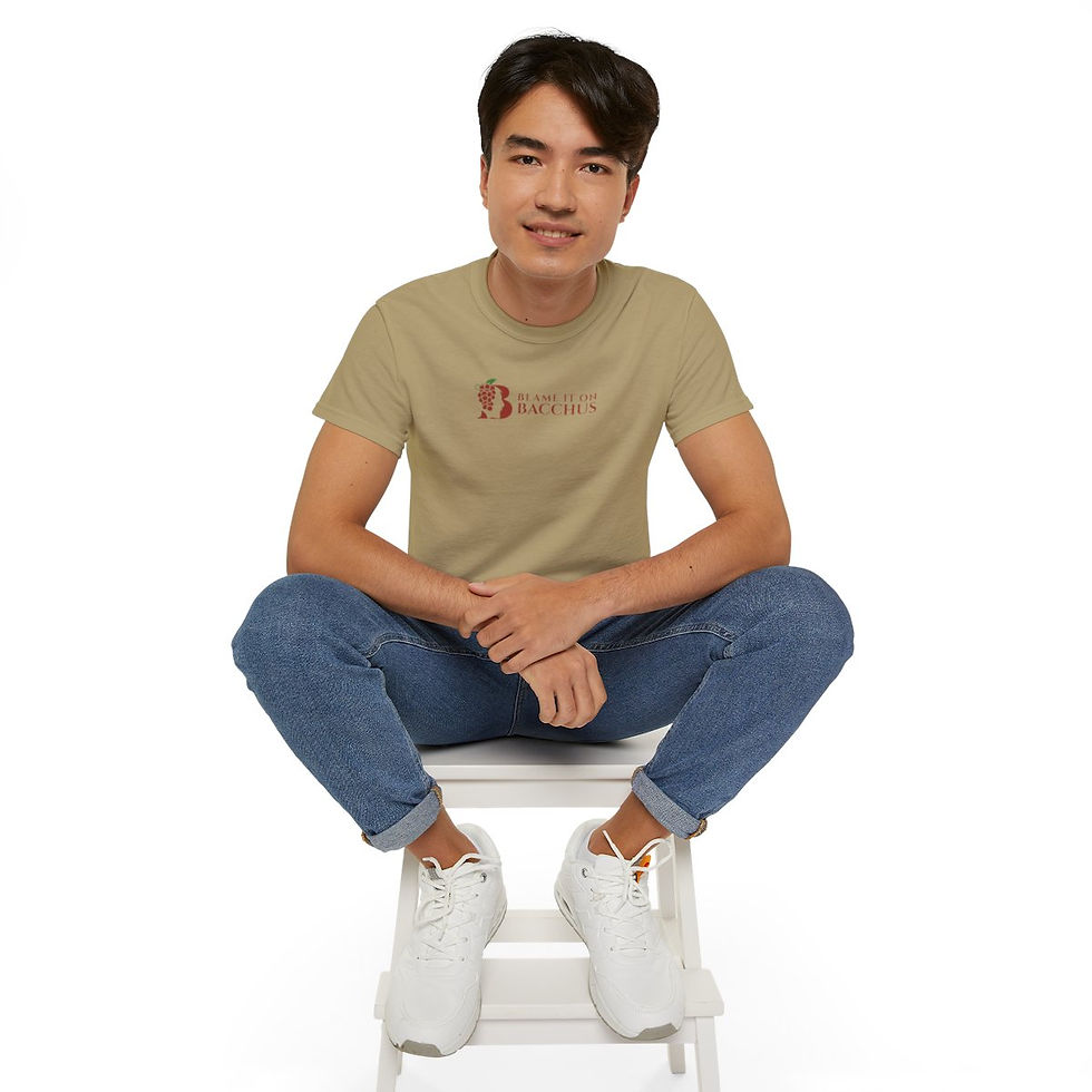 Unisex Blame It On Bacchus™ Logo Tee - Brick