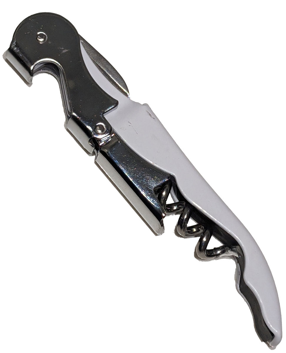 Thumbnail: Blame It On Bacchus™ Waiter's Corkscrew - White