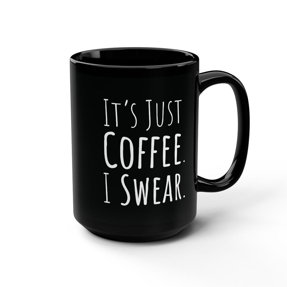 Thumbnail: Black Coffee Mug, 15oz
