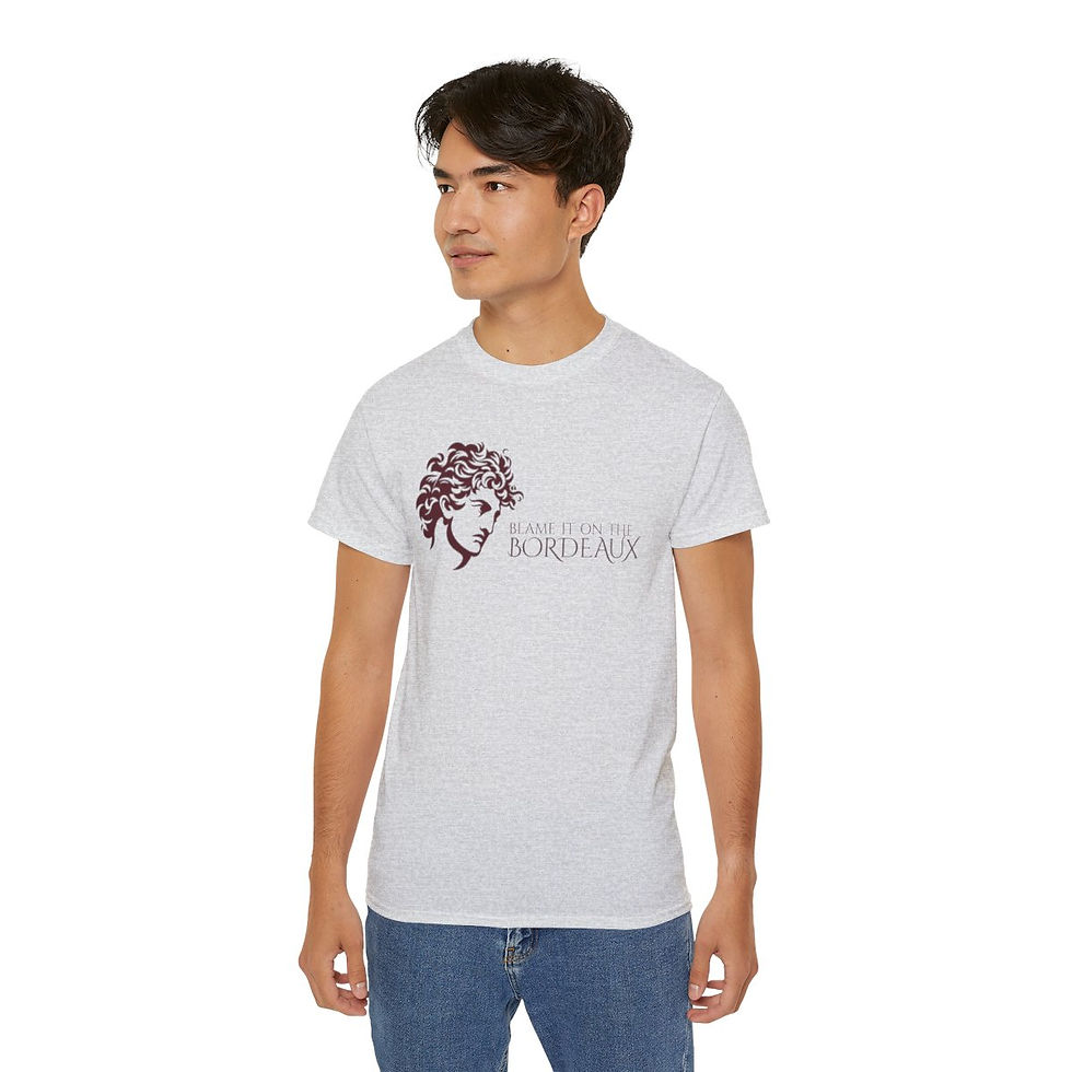 Thumbnail: Unisex Grapes & Wine Series Tee: Bordeaux