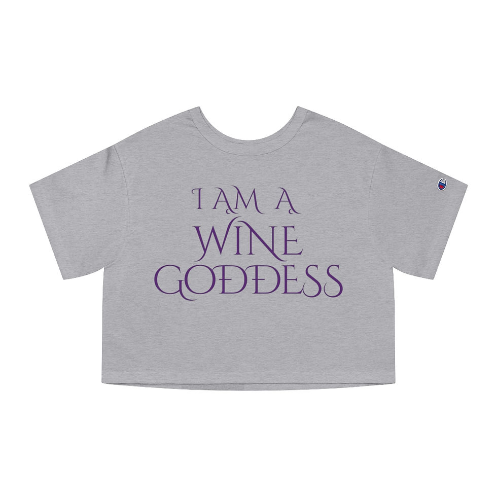 Thumbnail: Women's Wine Goddess Cropped Tee - Purple