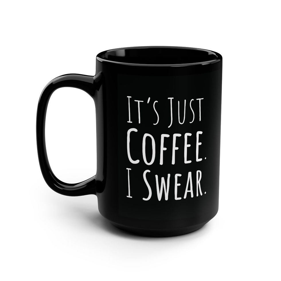 Thumbnail: Black Coffee Mug, 15oz