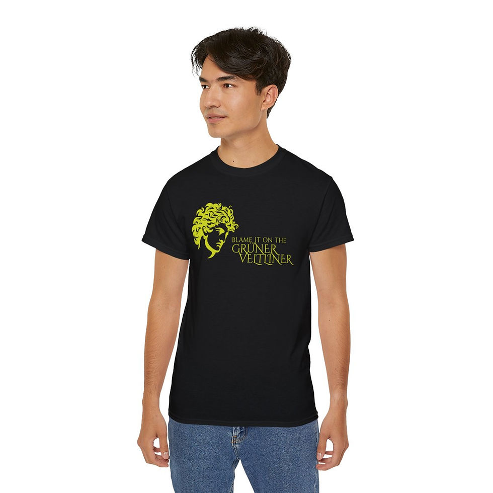 Thumbnail: Unisex Grapes & Wine Series Tee: Grüner Veltliner