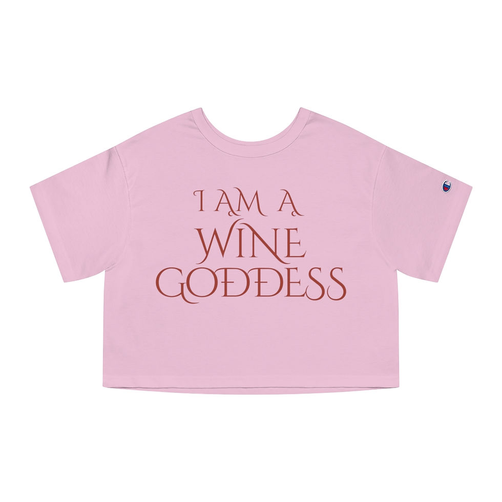 Thumbnail: Women's Wine Goddess Cropped Tee - Brick