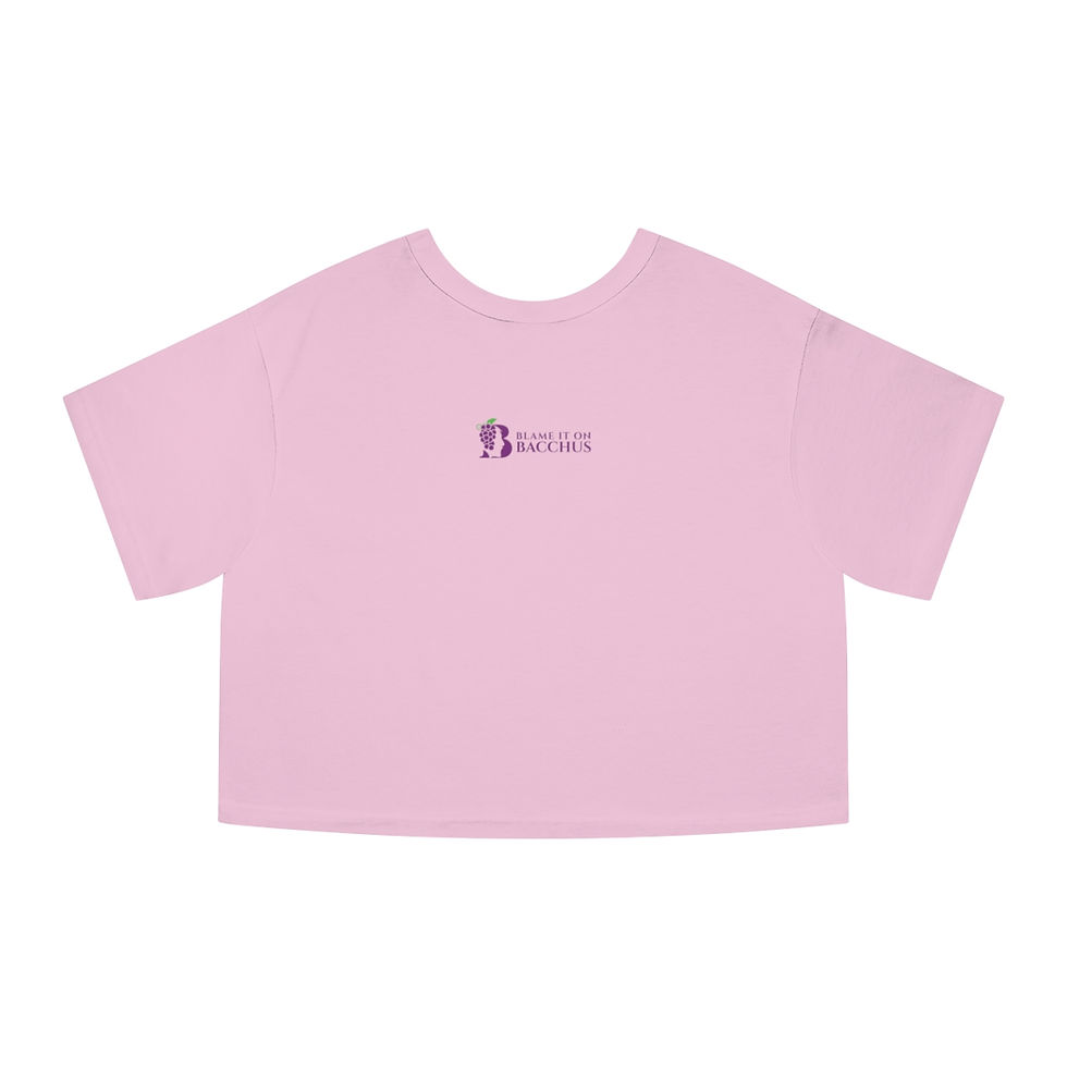 Thumbnail: Women's Wine Goddess Cropped Tee - Light Purple