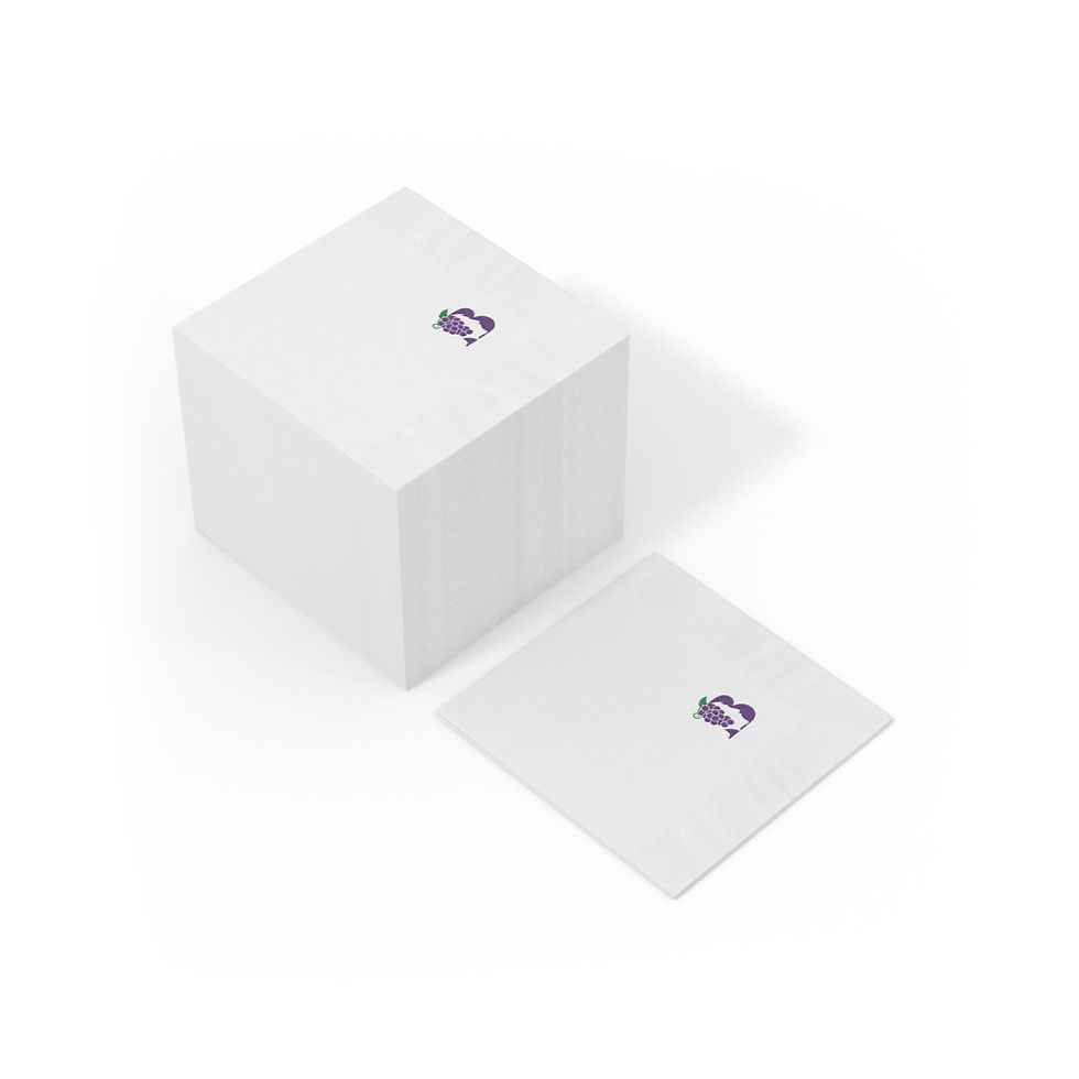 Thumbnail: Blame It On Bacchus™ Stamp Logo Paper Napkins