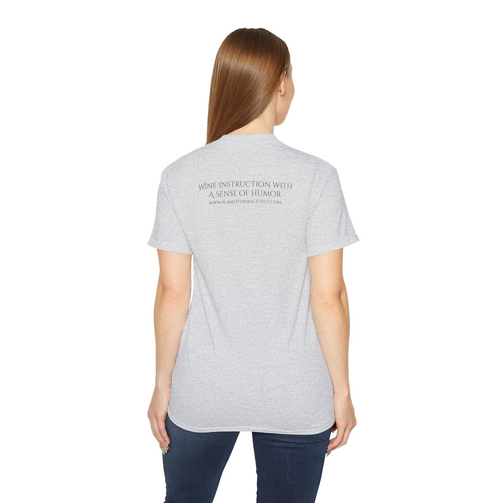 Thumbnail: Unisex Blame It On Bacchus™ Logo Tee - Black