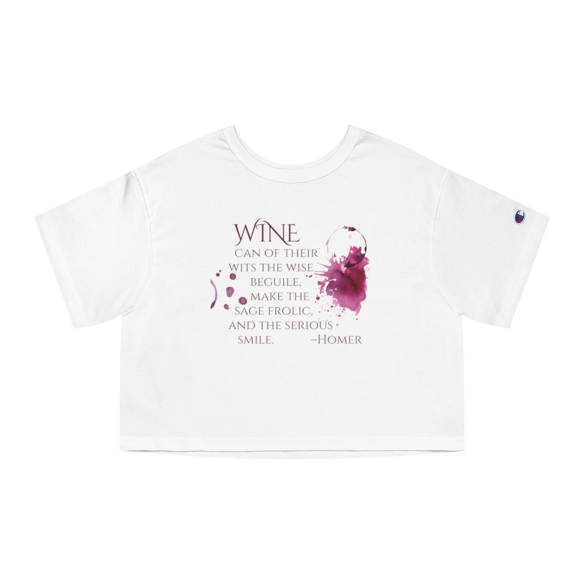 Women's Quote Series Cropped Tee: Homer