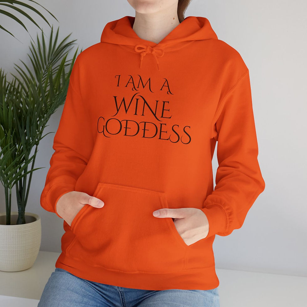 Thumbnail: Women's Wine Goddess Hoodie - Black