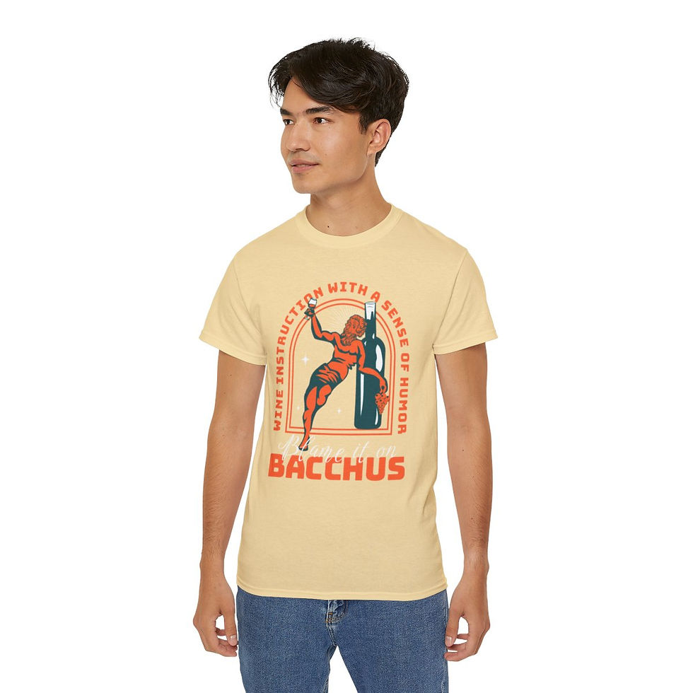 Thumbnail: Unisex Blame It On Bacchus™ Fun Logo Tee