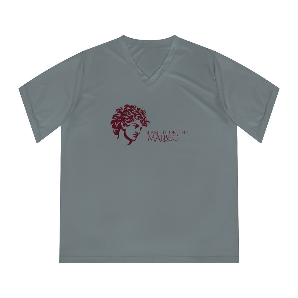 Thumbnail: Women's Grapes & Wine Series V-Neck Tee: Malbec