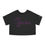 Thumbnail: Women's Blame It On Bacchus™ Statue Logo Cropped Tee - Light Purple