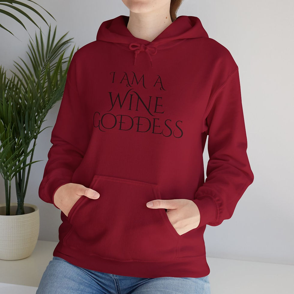 Thumbnail: Women's Wine Goddess Hoodie - Black