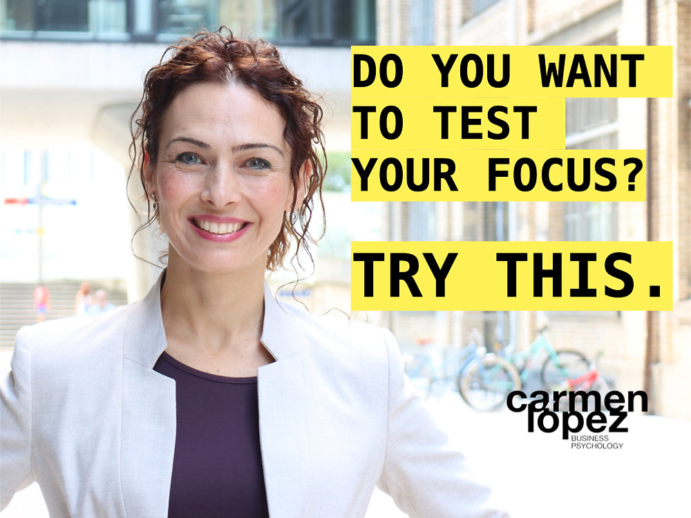Focus Test Message DO YOU WANT TO TEST YOUR FOCUS? TRY THIS.