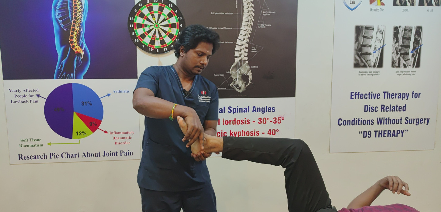 VRG healthcare Dr. GA Sathishkumar's chiropractic treatment Chennai