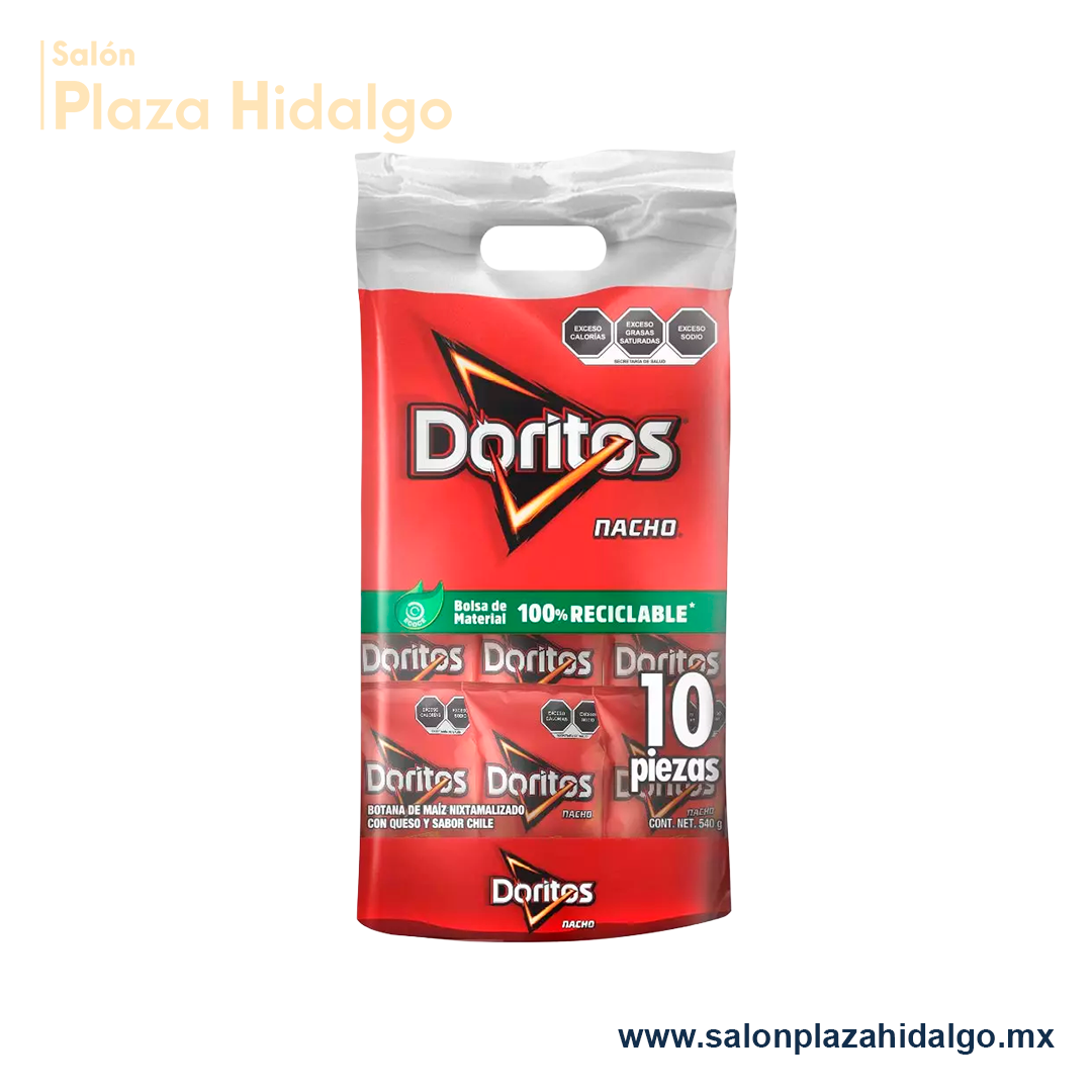 Botana Sabritas Doritos Nacho 10 Piezas de 54 g
