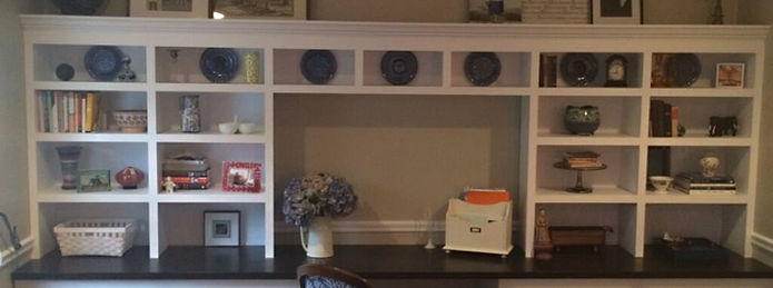 Custom office Built Ins & Crown Molding