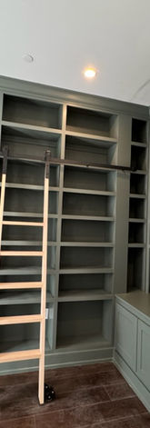 Custom Bookshelf with ladder
