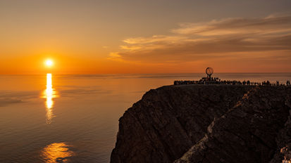 Norwegen / Nordkap - Mitternachtssonne