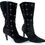 Thumbnail: ANTONIO MELANI Women's Black Leather Boots