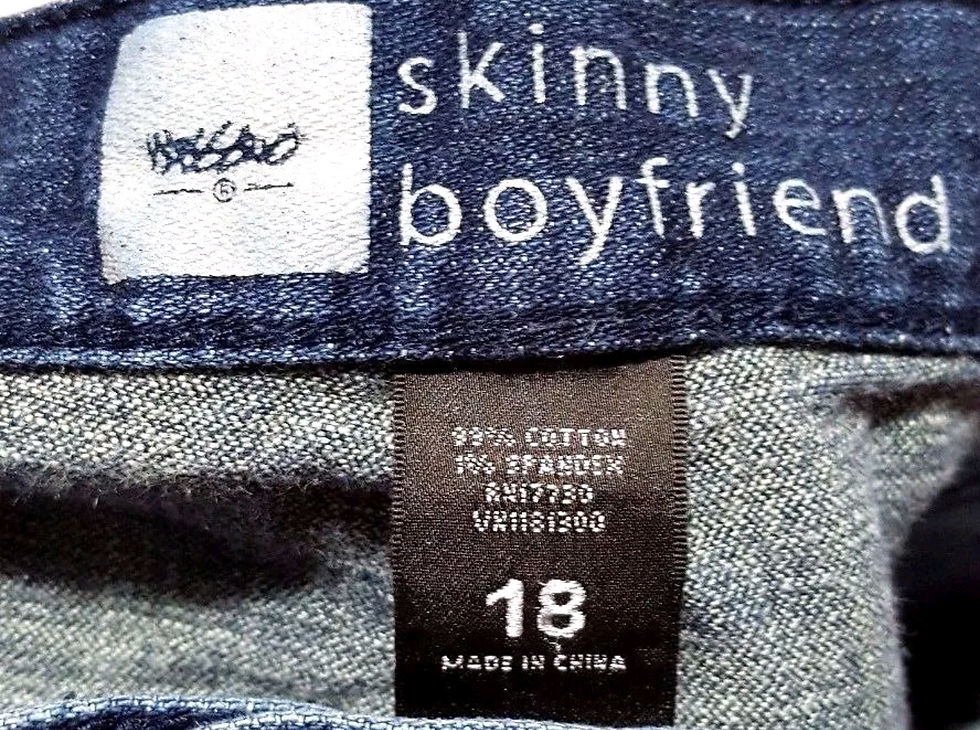 Thumbnail: Mossimo Womens Plus Size 18 Skinny Boyfriend Jeans