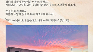 일상묵상 #136 _교회 마당에 스며든 불