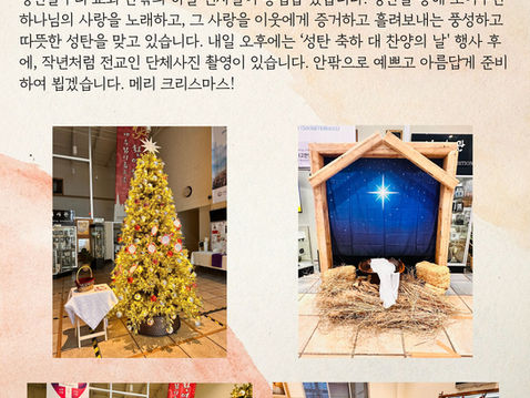 일상묵상 #135 _ 성탄 주일 이브, 풍경