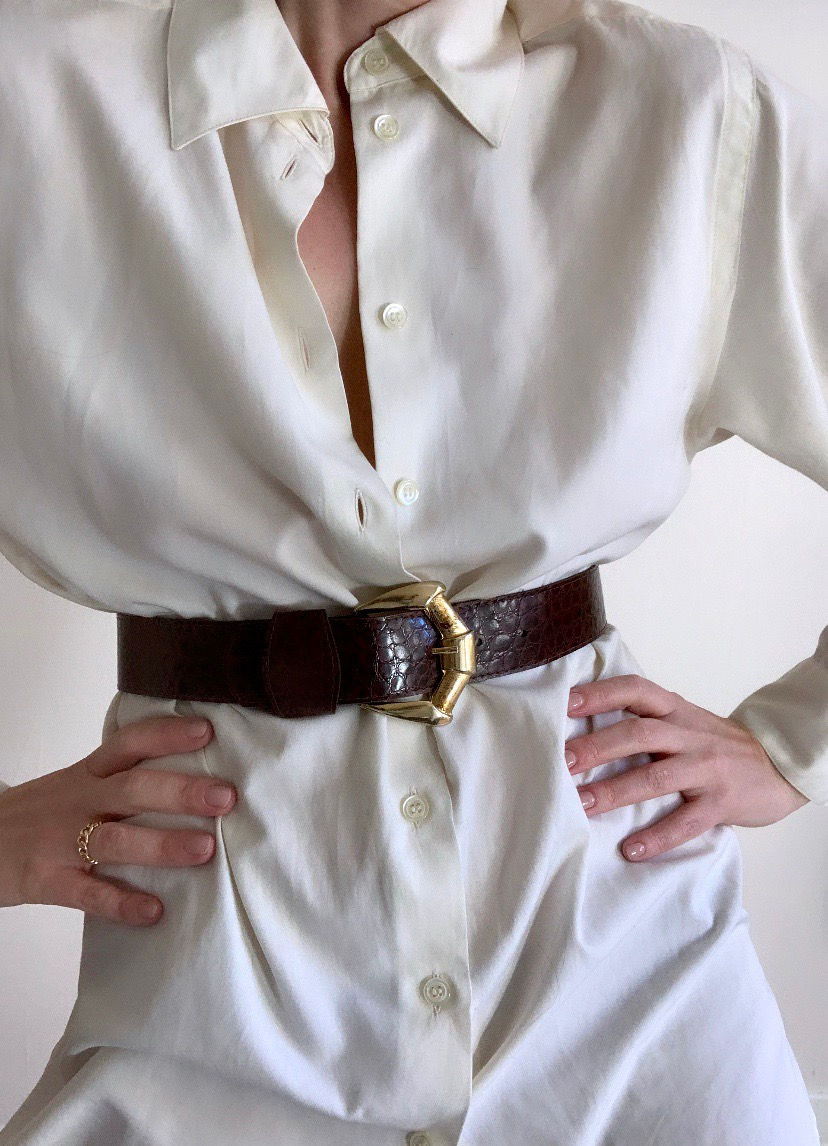 Miniature : Ceinture à boucle oversize 